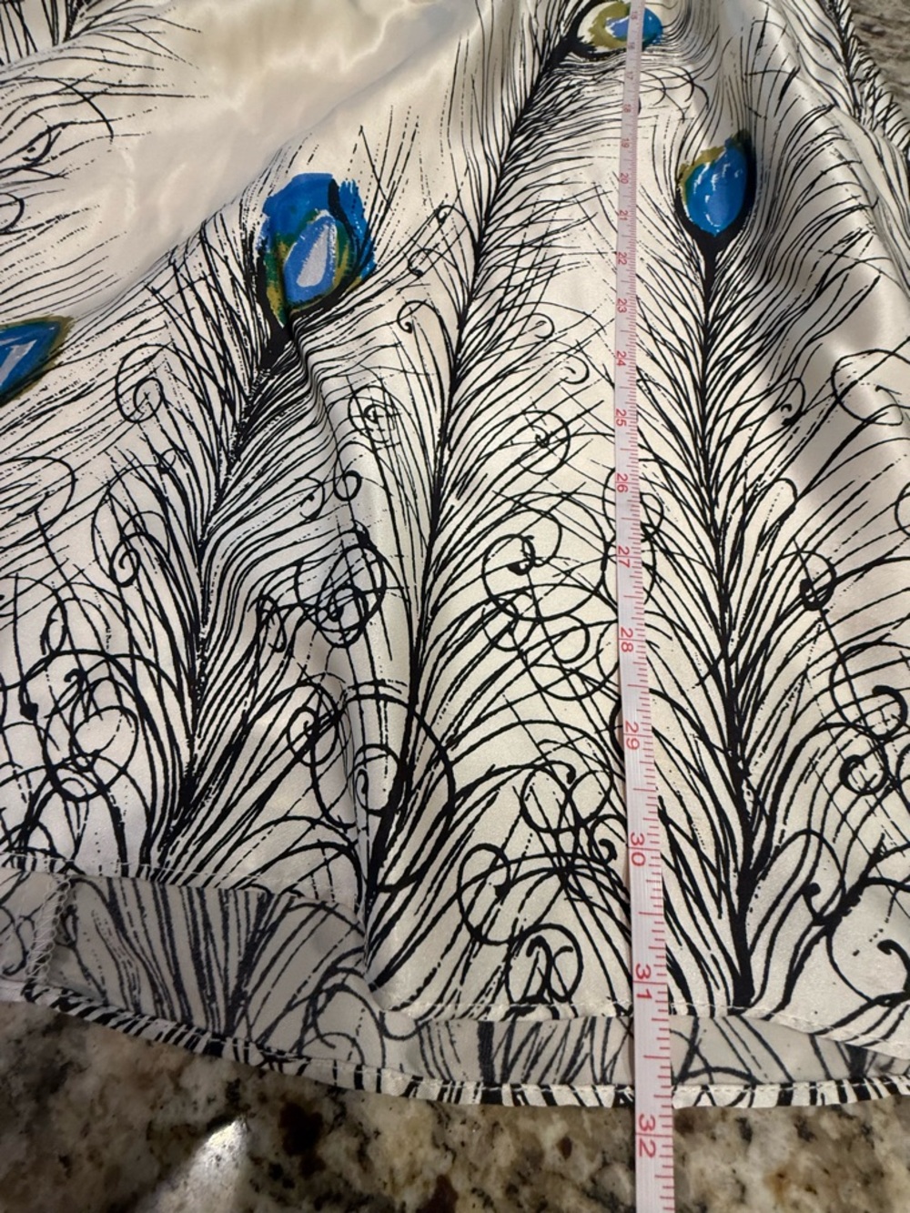 Matty M. Silk dress peacock for & flare racer back SZ M - Picture 13 of 15
